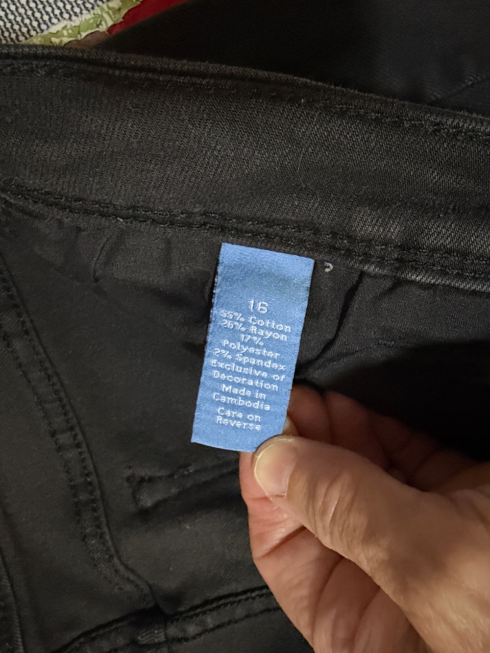 Simply Vera Black Stretch Skinny Pants - Picture 4 of 8